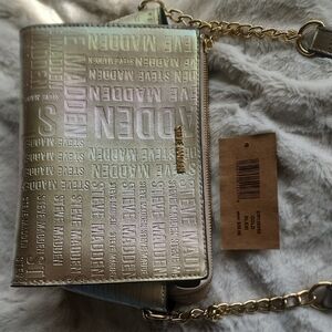 Steve Madden Metallic Gold Wristlet